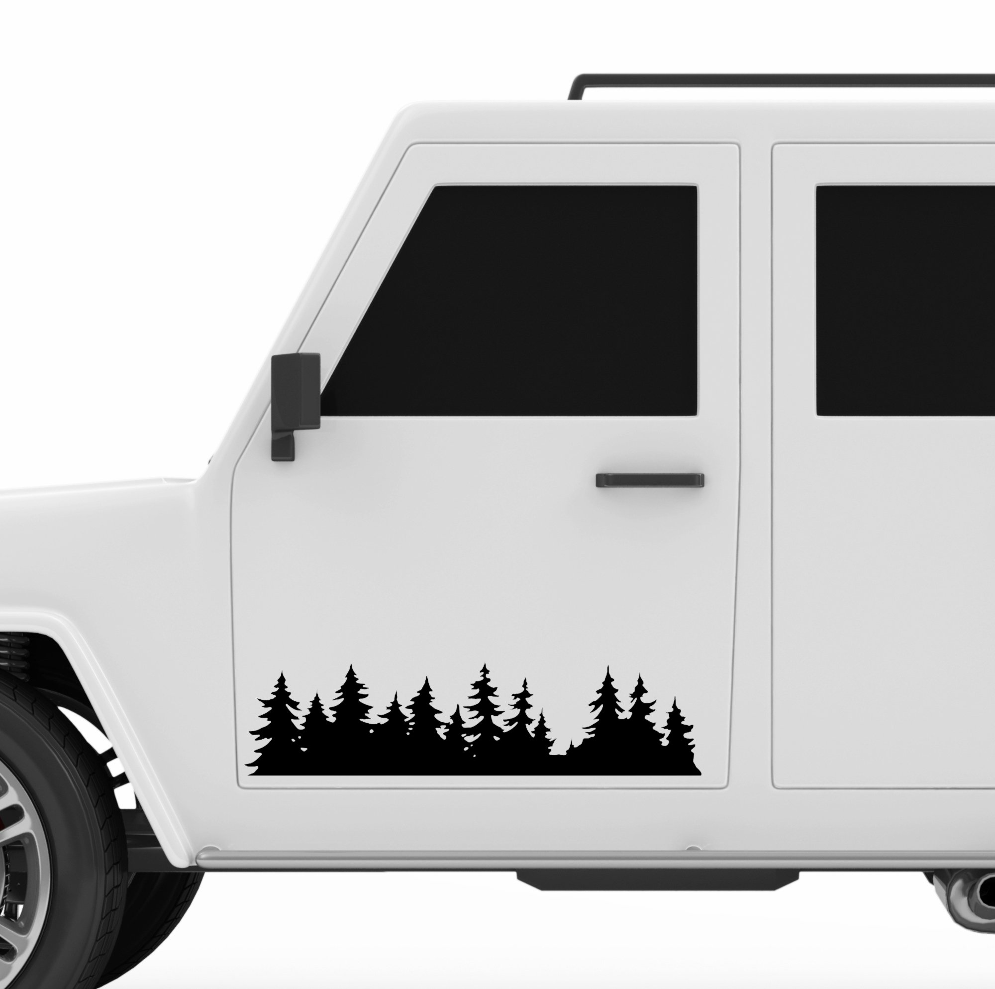 46361 Wald Silhouette Mein-Motiv Aufkleber